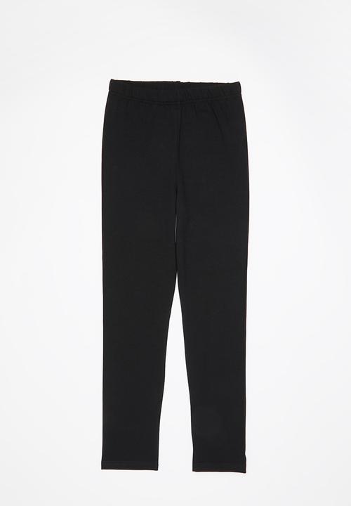 Rebel Republic - Girls 2 pack legging - yellow & black