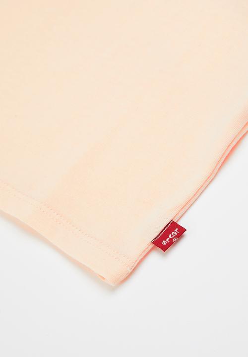 Levi’s® - Levi's girls basic tee shirt with poster - pale peach