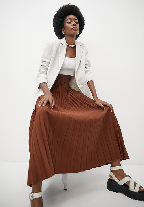 Superbalist - Maxi pleat  - choc