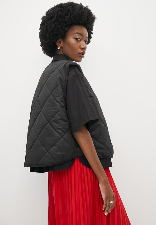 Superbalist - Quilted puffer gilet - black 