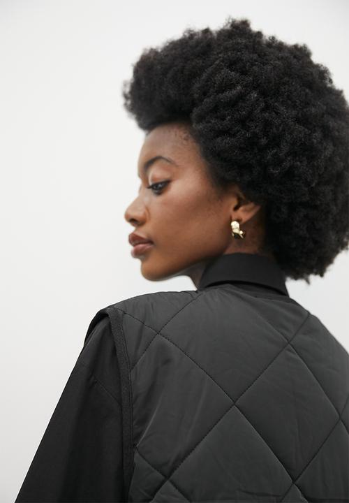 Superbalist - Quilted puffer gilet - black 
