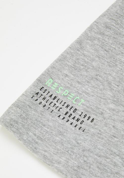 MINOTI - Teen boys respect T-shirt - grey 