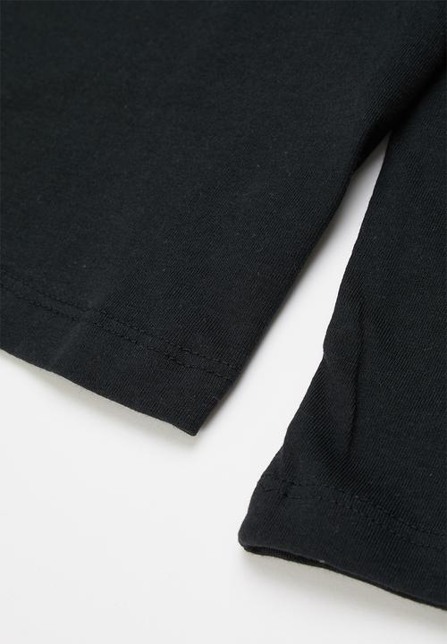 MINOTI - Teen boys basic brklyn graphic crew tee - black 