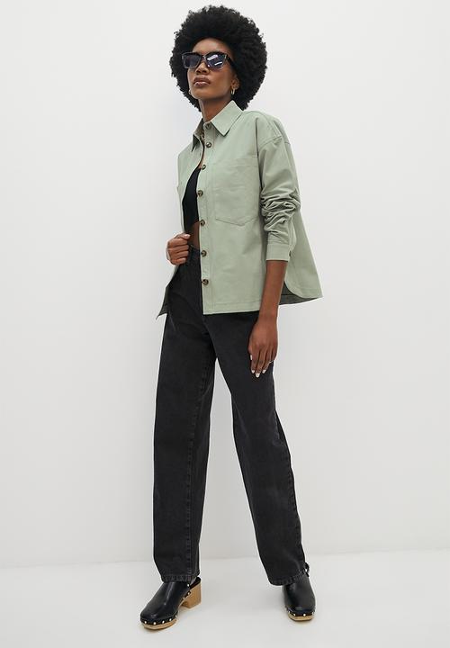 Superbalist - Twill overshirt -  sage olive