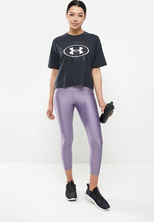 Under Armour - Live novelty short sleeve - black & retro pink