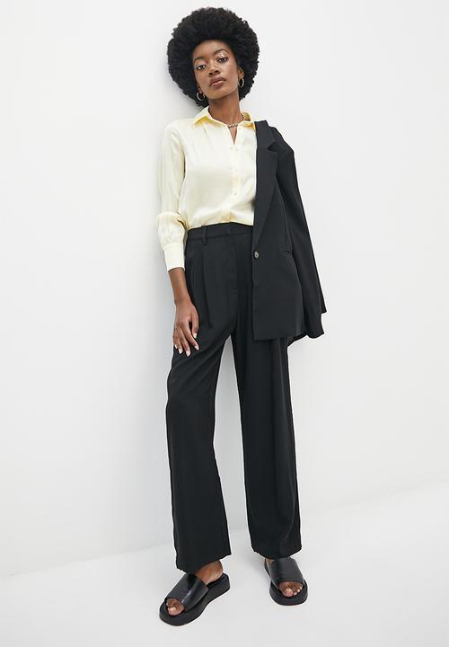 Superbalist - Wide leg trousers  - black