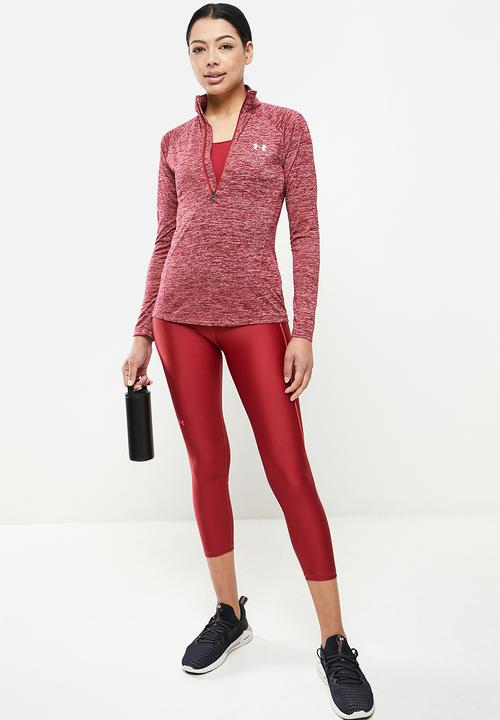 Under Armour - Tech 1/2 zip - twist - black rose/pink sands