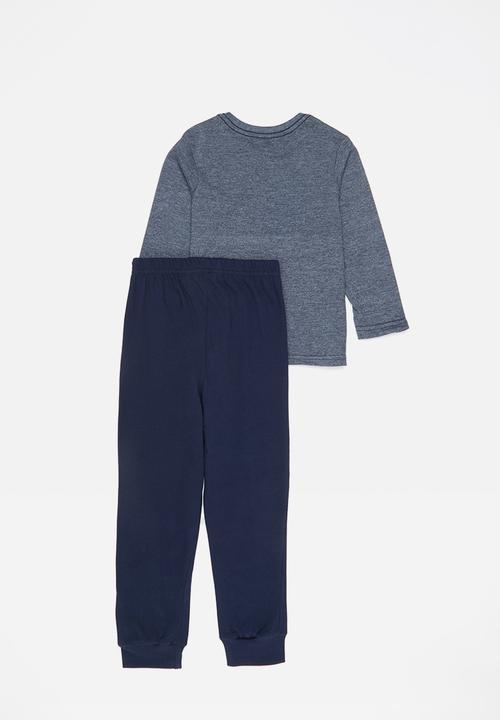 Pop Candy - Boys tee & pants pj set - navy