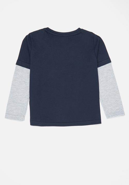 Pop Candy - Graphic tee - navy & grey