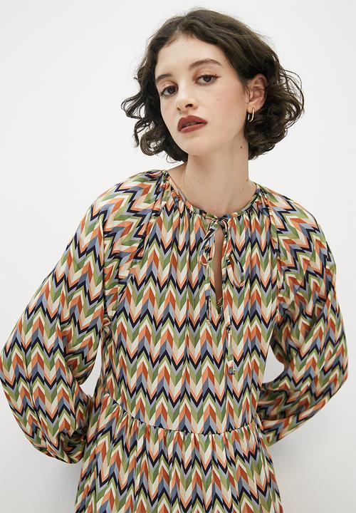Superbalist - Tiered woven dress - multi
