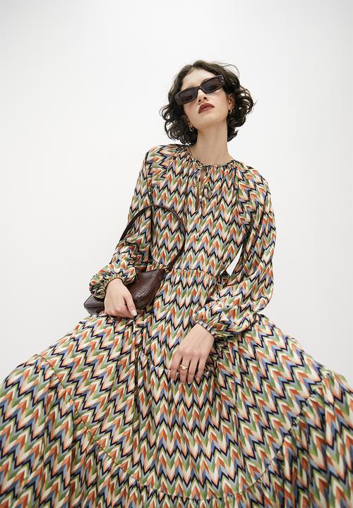 Superbalist - Tiered woven dress - multi
