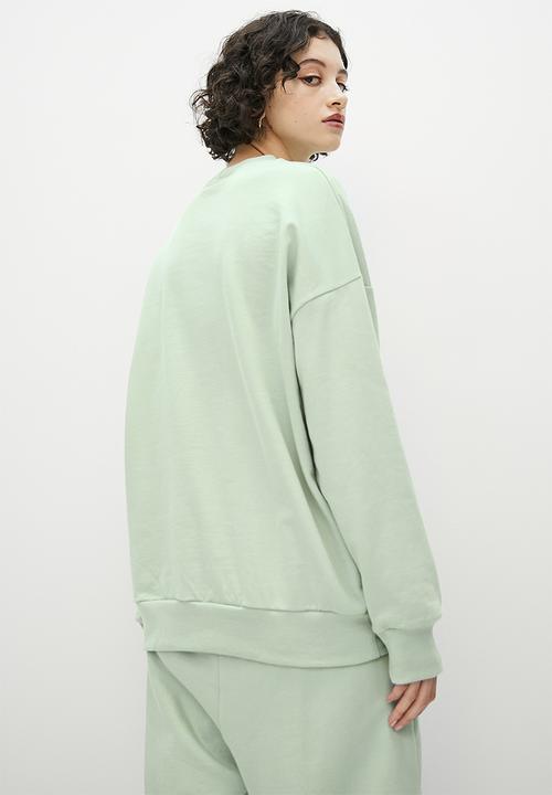 Superbalist - Slouch crew neck - dusty sage