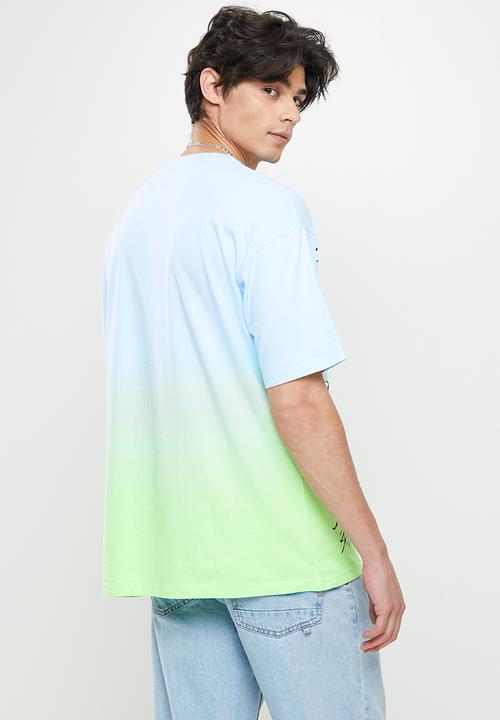Converse - Converse x peanuts pocket T-shirt - chambray blue & lime rave