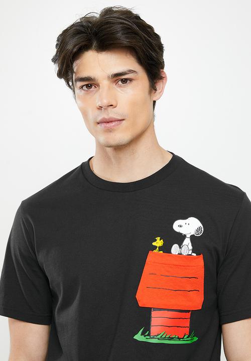 Converse - Converse x peanuts pocket T-shirt - black