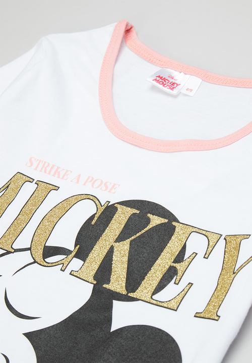Pop Candy - Ringer tee - white & pink
