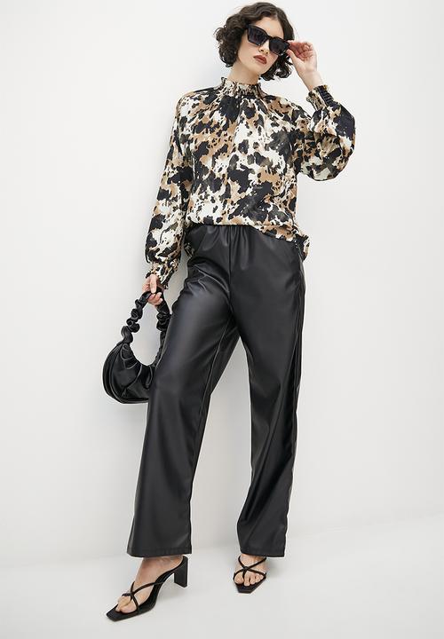 VELVET - Printed piecrust neck blouse - multiprint
