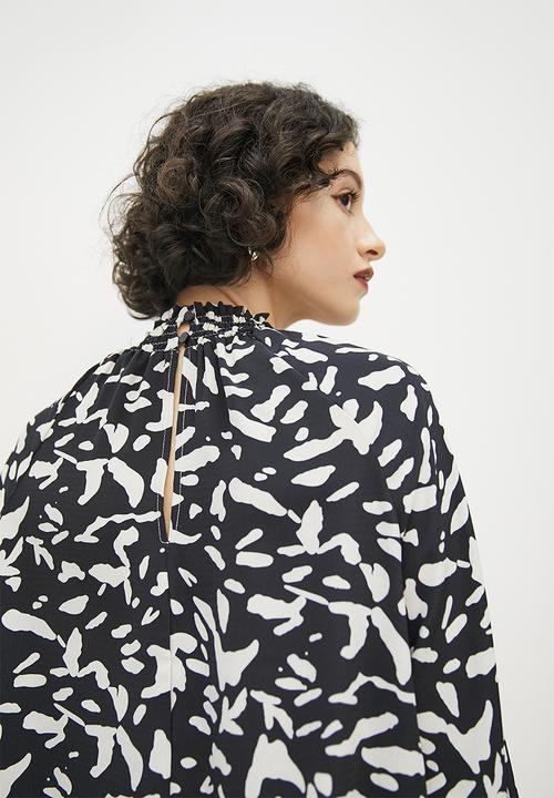 VELVET - Printed piecrust neck blouse - multiprint