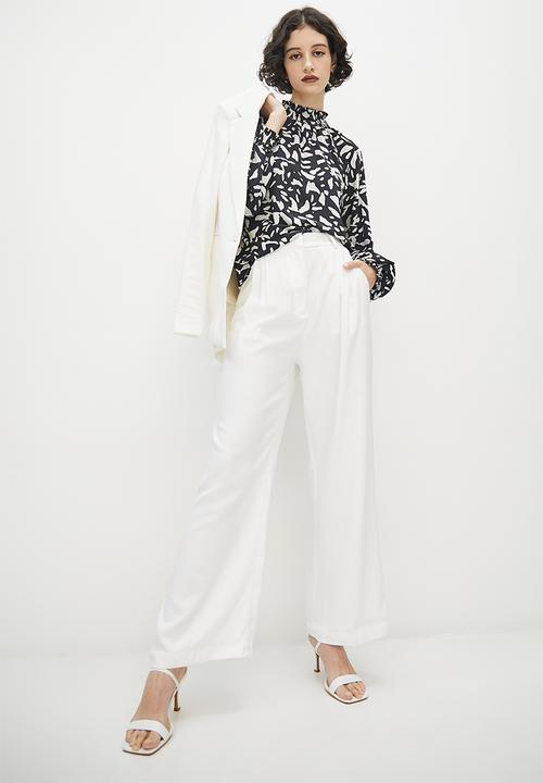 VELVET - Printed piecrust neck blouse - multiprint