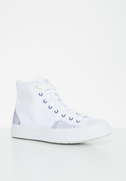 Converse - Chuck 70 hi - renew redux - white/washed indigo/cyber mango