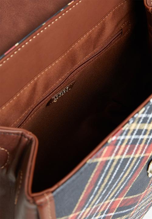 POLO - Tartan backpack - black
