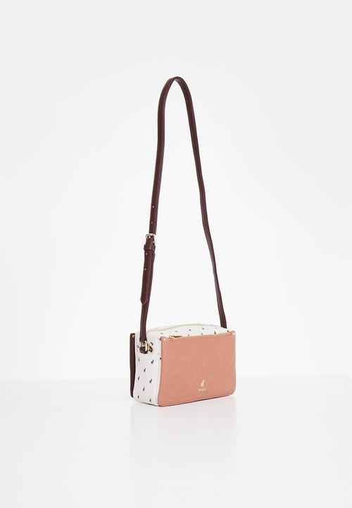 POLO - Colourblock sling - cream