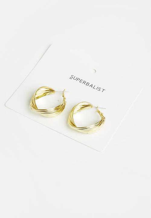 Superbalist - Kerri hoop earrings - gold