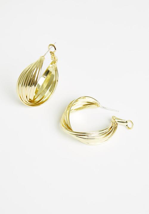 Superbalist - Kerri hoop earrings - gold
