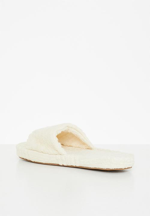 Public Desire - Juicy terry towelling slider - cream