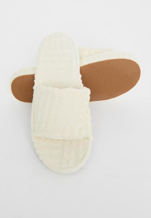 Public Desire - Juicy terry towelling slider - cream