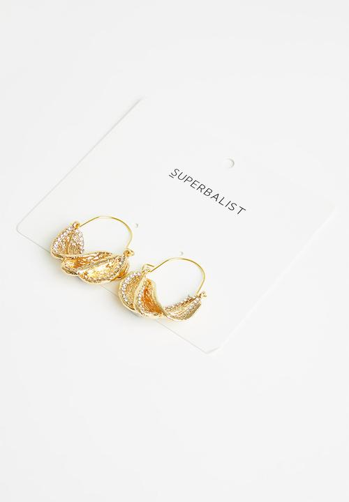 Superbalist - Kim statement earrings - gold & silver
