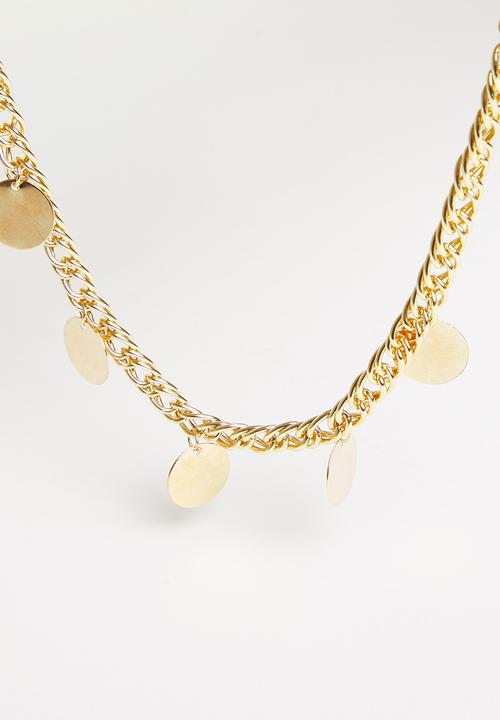 Superbalist - Coin charm pendant necklace - gold