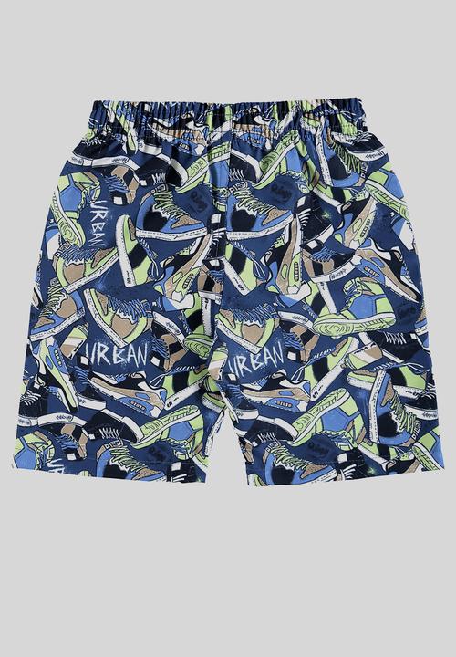 Quimby - Tee and microfiber bermuda set - white