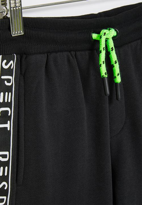 MINOTI - Teen boys respect fleece short - black