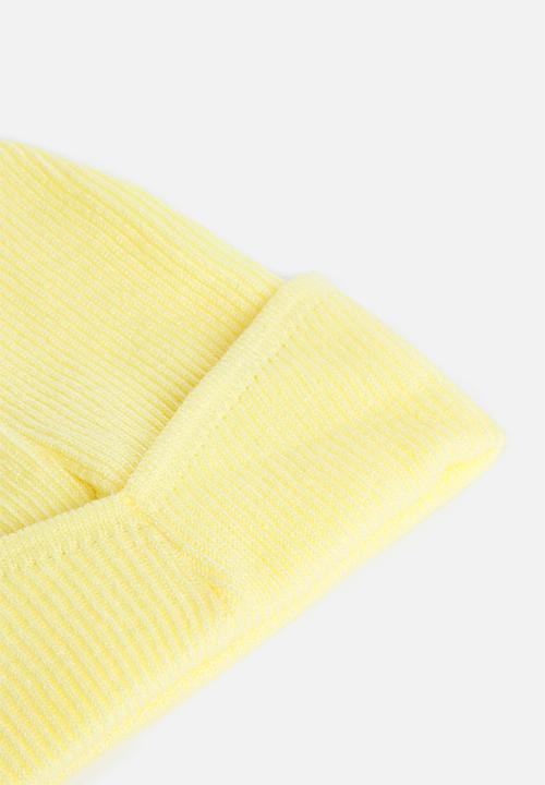 Superbalist - Fine rib knit beanie - yellow