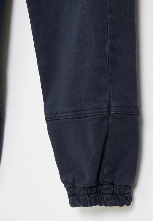 MINOTI - Teen boys knit look combat pant - navy
