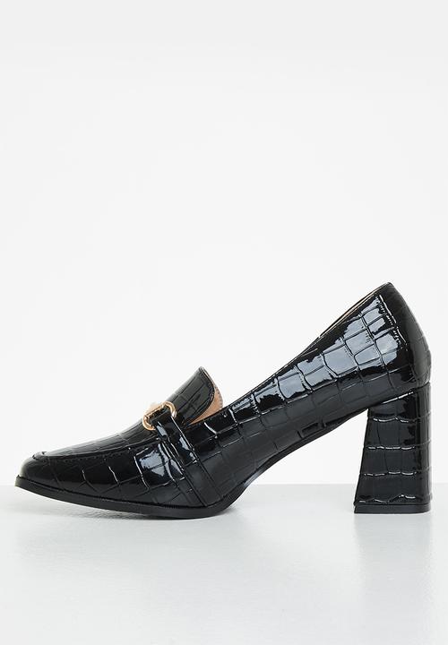 Superbalist - French closed block heel - black