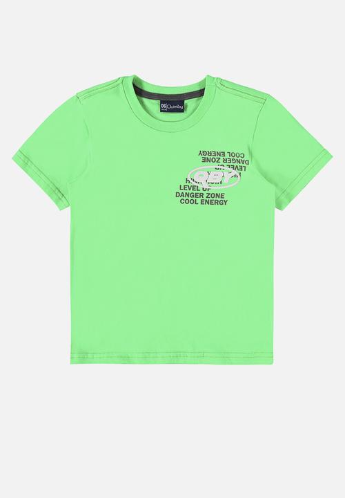 Quimby - Tee and microfiber bermuda set - green & black