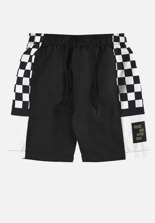 Quimby - Tee and microfiber bermuda set - green & black