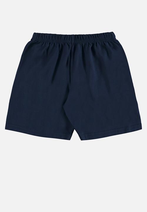 Quimby - Tee and bermuda pajama set - green & blue 
