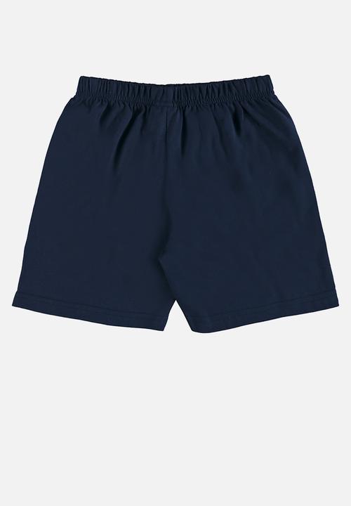Quimby - Tee and bermuda pajama set - green & blue 