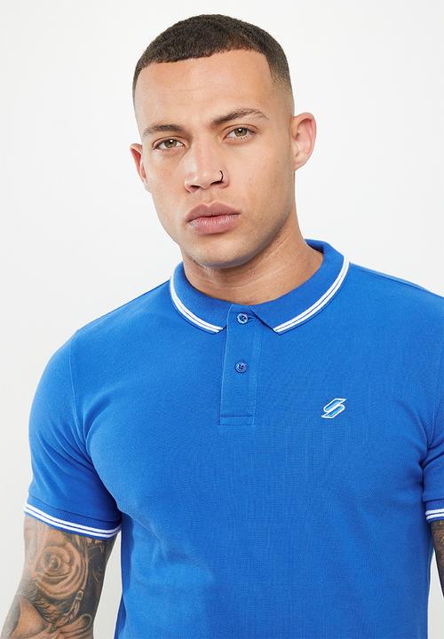 Superdry. - Superdry code polo shirt - royal