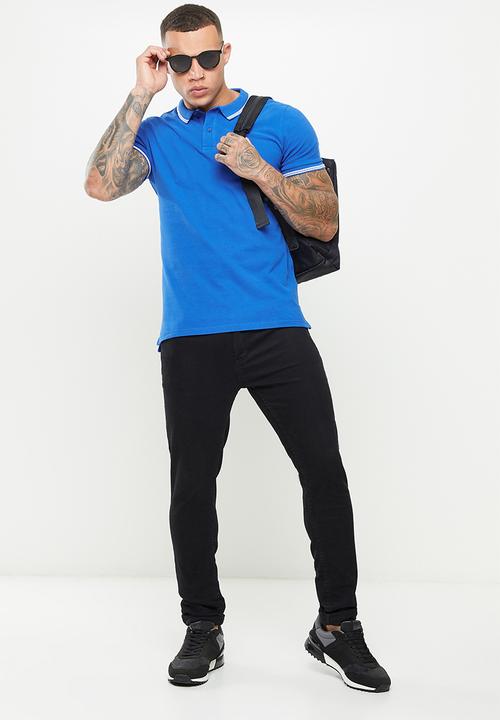 Superdry. - Superdry code polo shirt - royal