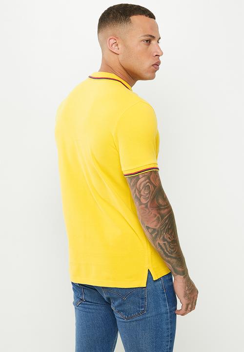 Superdry. - Superdry code polo shirt - nautical yellow