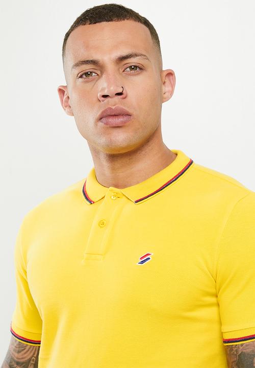 Superdry. - Superdry code polo shirt - nautical yellow