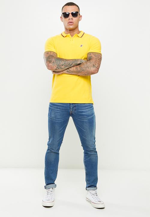 Superdry. - Superdry code polo shirt - nautical yellow