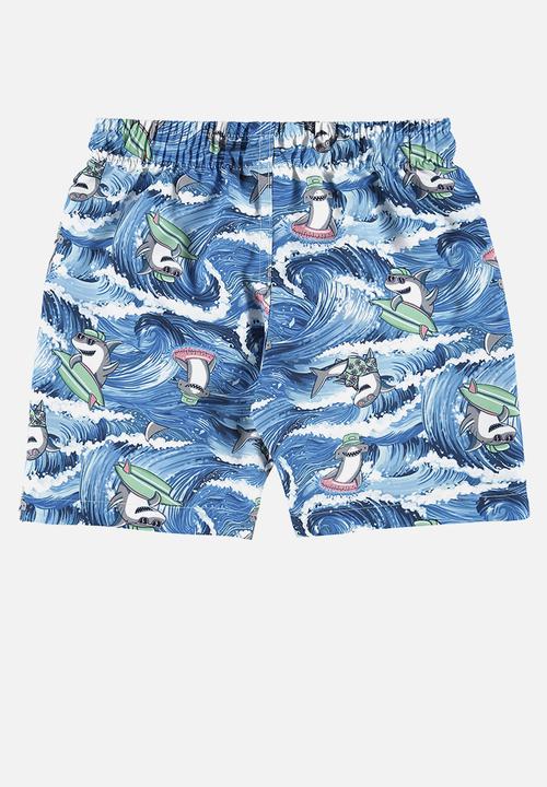 Quimby - Microfiber bermuda - blue