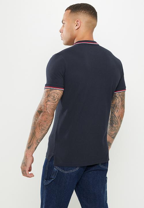 Superdry. - Superdry code polo shirt - deep navy