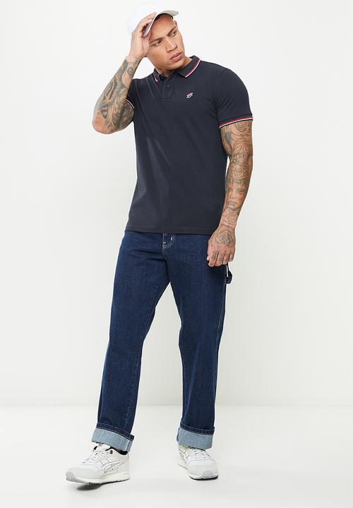 Superdry. - Superdry code polo shirt - deep navy