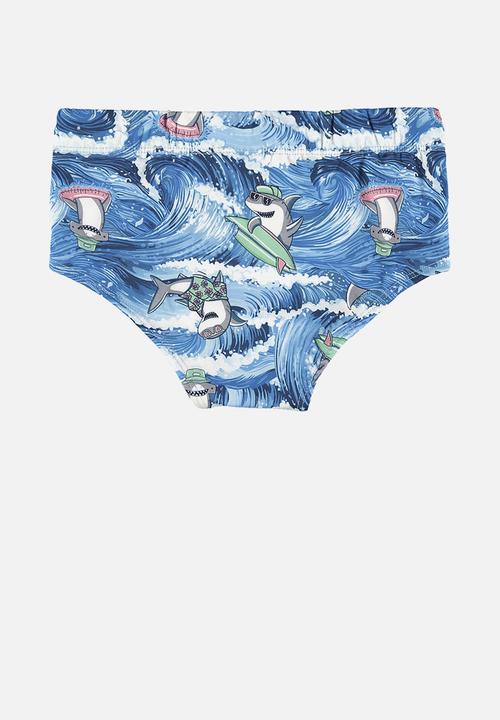 Quimby - Upf 50+ sun protection swim trunks - blue