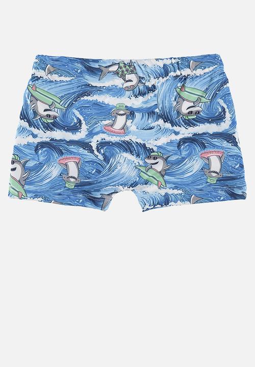 Quimby - Upf 50+ sun protection swim trunks - blue